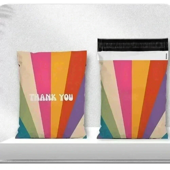 🌈 Rainbow-Thank you 100PCS *Poly Mailers 10x13 Inch. - Picture 2 of 2